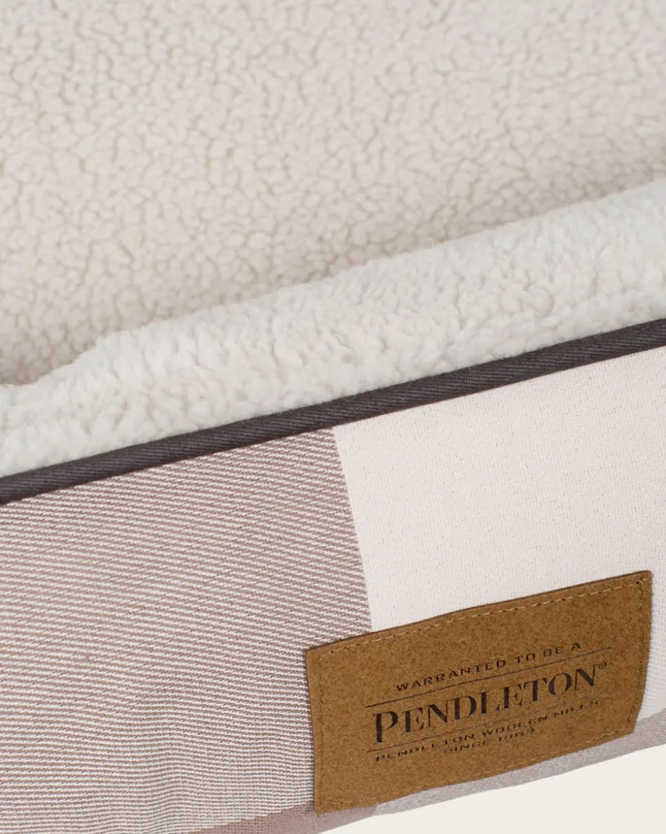BLOCK PLAID PET BED - KUDDLER