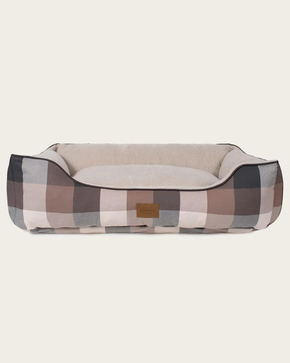BLOCK PLAID PET BED - KUDDLER