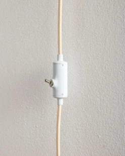 HANDMADE STONEWARE & WOOD SCONCE