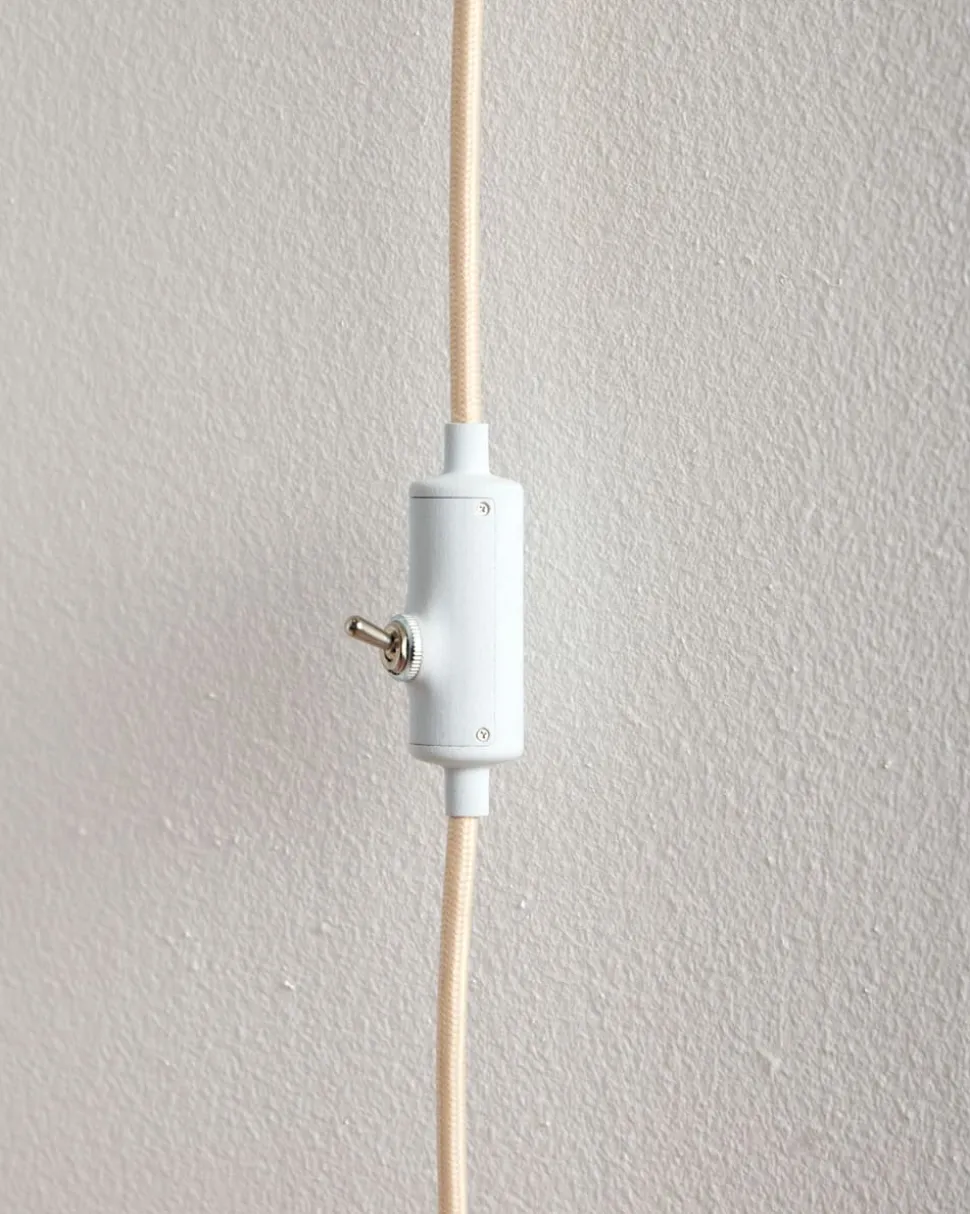 HANDMADE STONEWARE & WOOD SCONCE