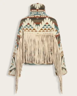 LINDSEY THORNBURG X PENDLETON FRINGED ARCHER JACKET