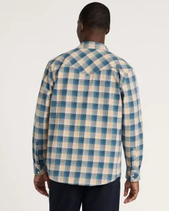 MEN'S PLAID SNAP-FRONT WYATT COTTON SHIRT