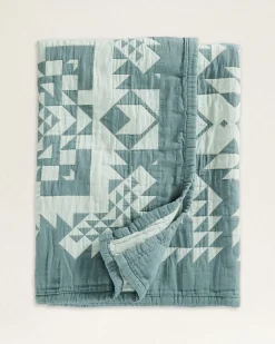 OPAL SPRINGS COTTON MATELASSE COVERLET
