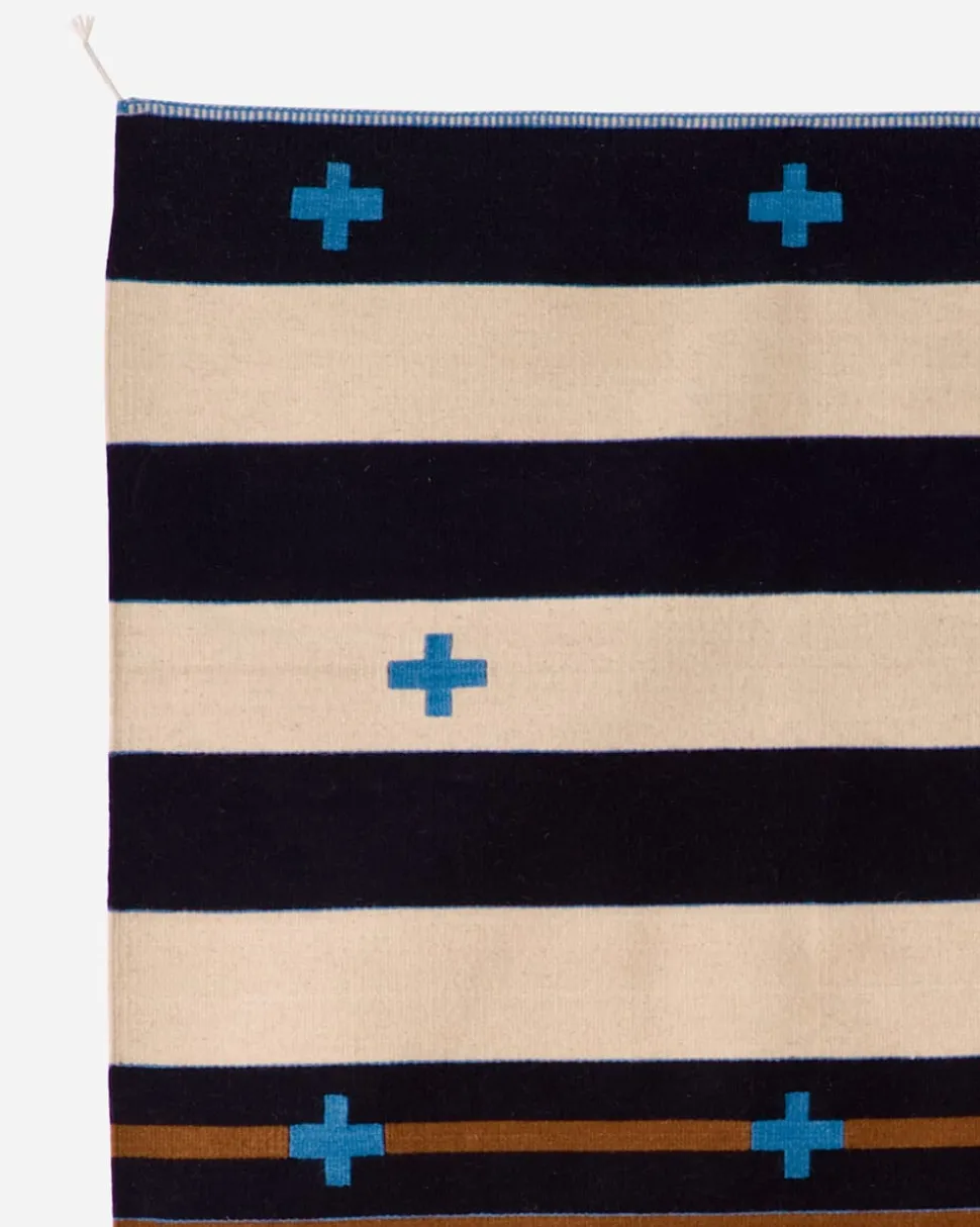 TURQUOISE CROSSES RUG