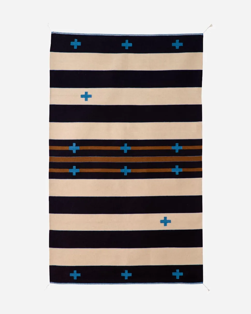 TURQUOISE CROSSES RUG