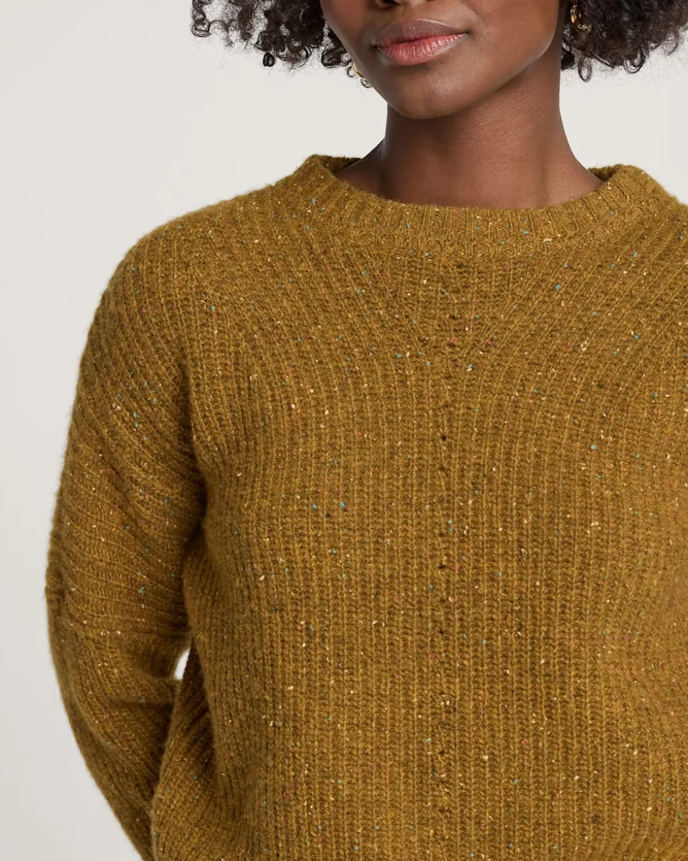 WOMEN'S DONEGAL EYELET SWEATER